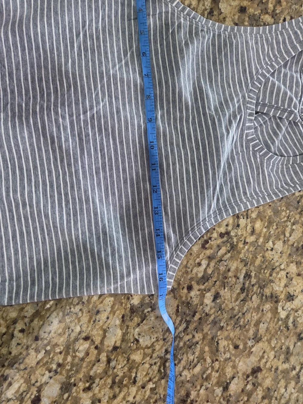 lululemon athletica Gray and White Striped All Tied Up Tank
